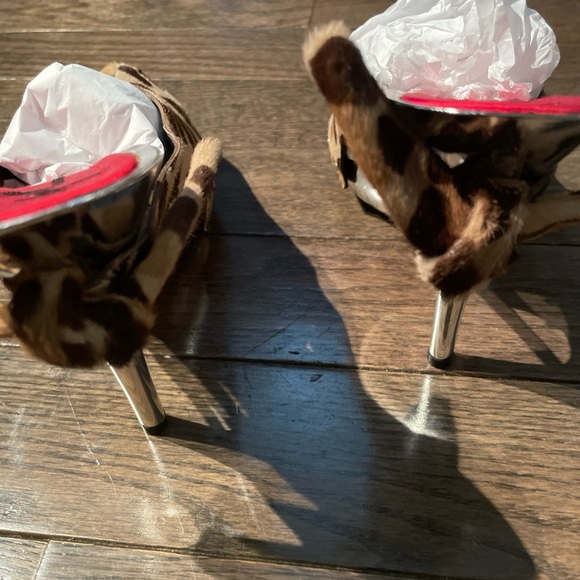 Giuseppe Zanotti Women's Pony Hair Mules - Picture 6 of 7